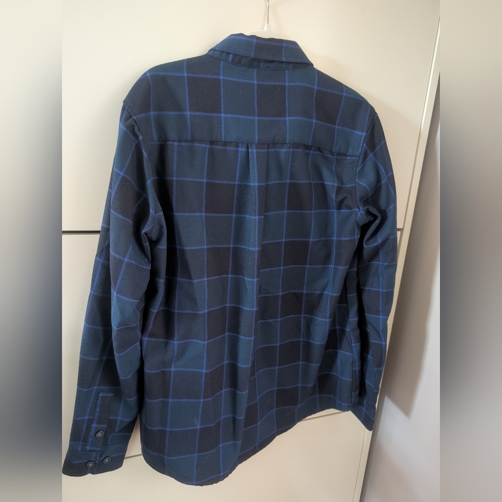 Dixxon Blue Flannel With Snap-on Pocket Logo - Women's Large - Picture 4 of 7